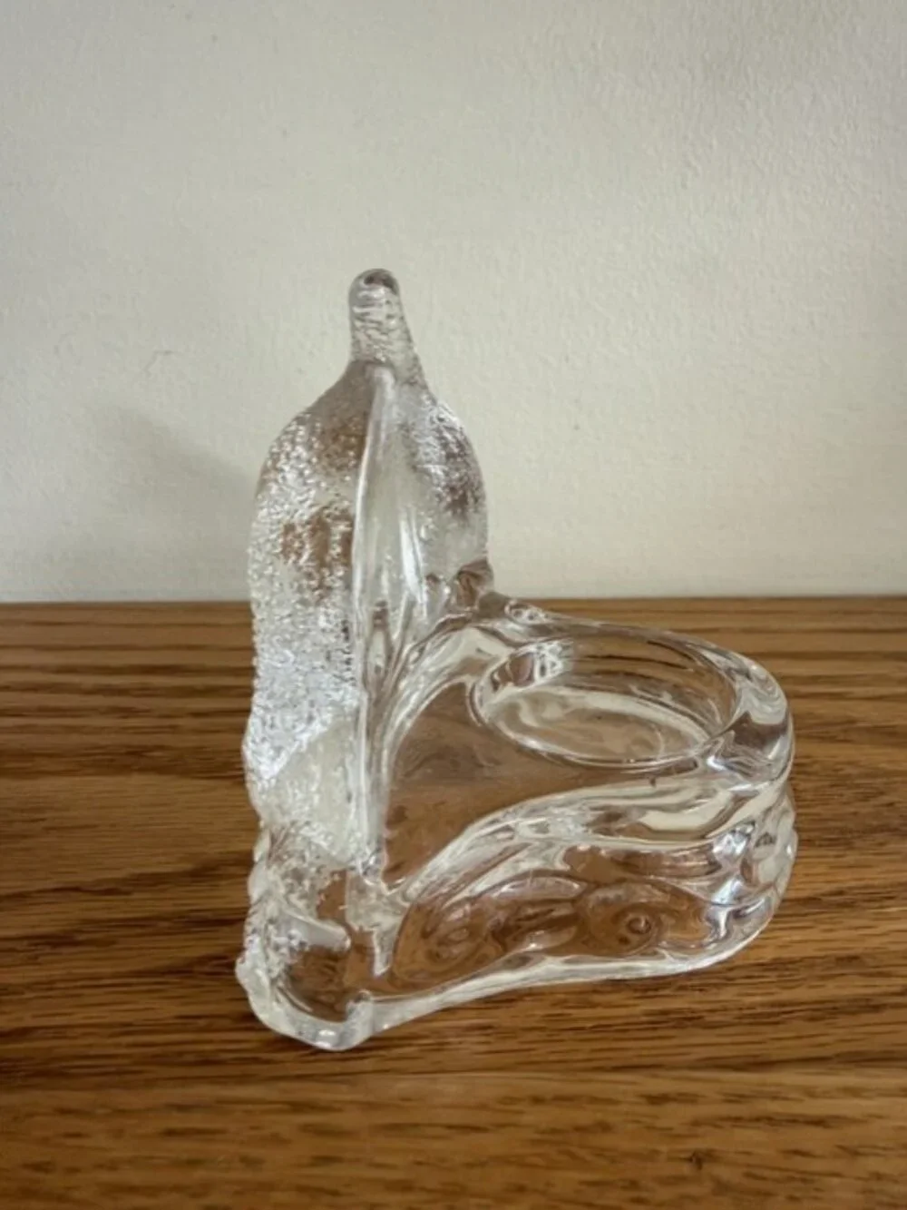 Vintage PartyLite Crystal Dolphin Votive Tealight Candle Holder 4